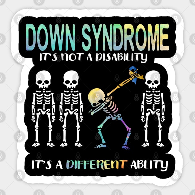 ADHD It_s Not Disability It_s A Different Dabbing Sticker by HomerNewbergereq